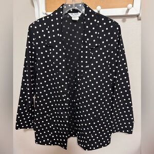 Blair Black and White Polka Dot Blazer